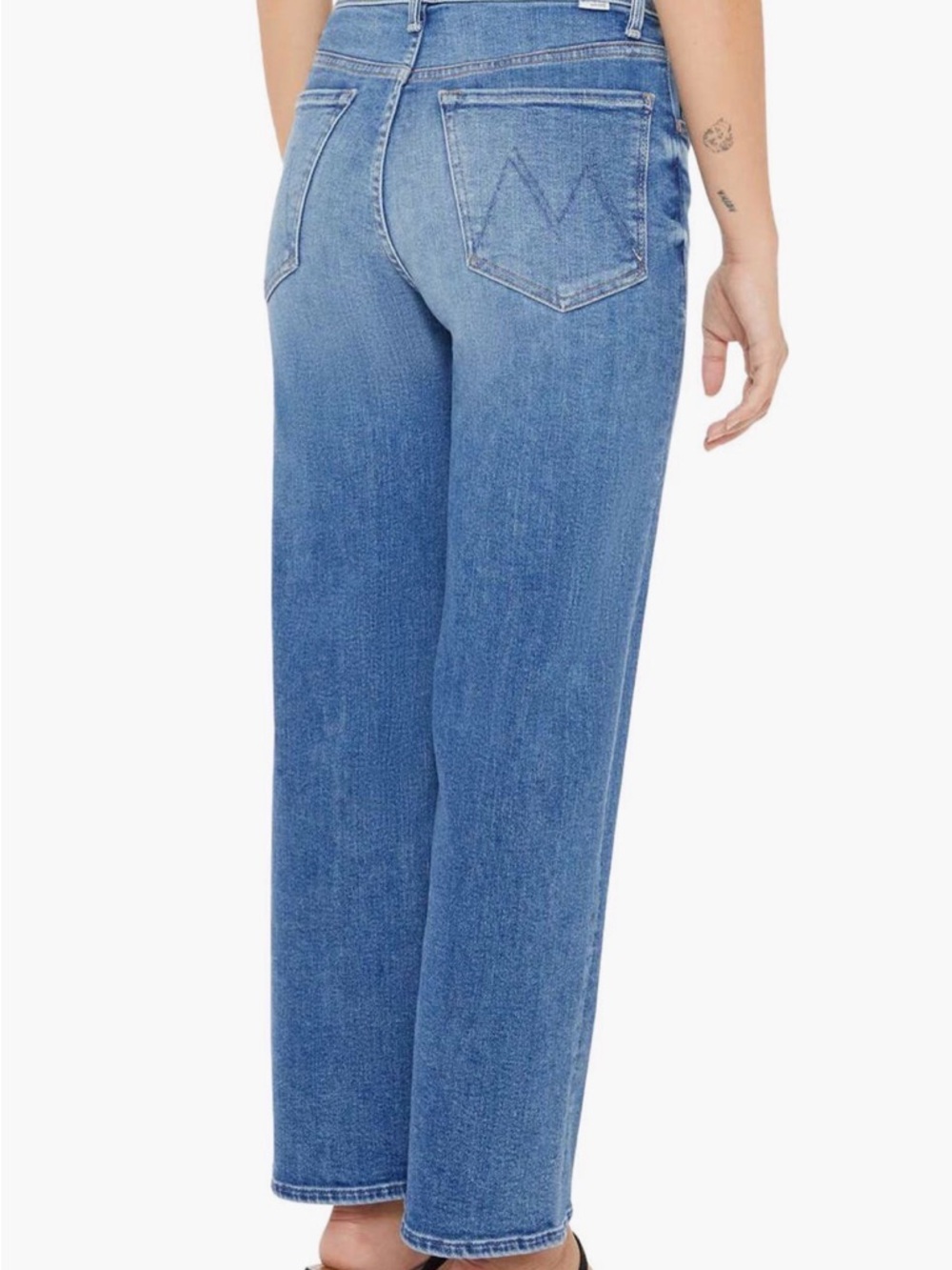 MOTHER  Lil  Zip Rambler flood jeans 24 petite